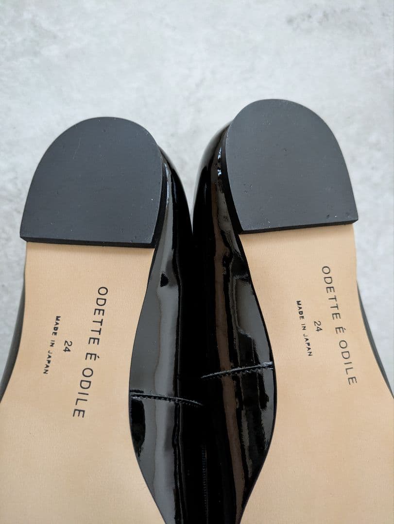 ユナイテッドアローズ　Odette e Odile ブラックバレーシューズ 24