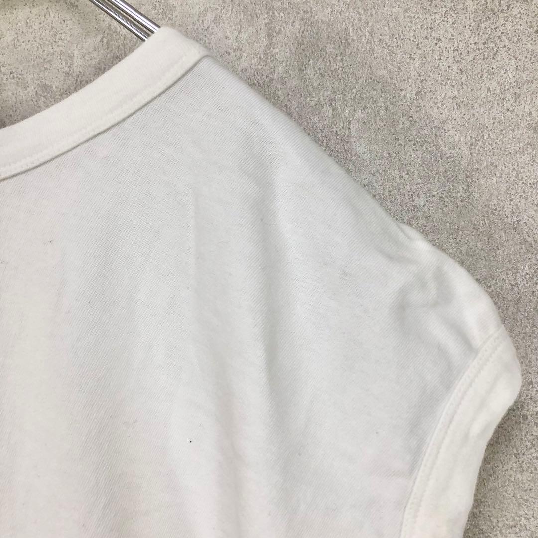 Y's ワイズ チャイナトップス フレンチスリーブ 白 ホワイト