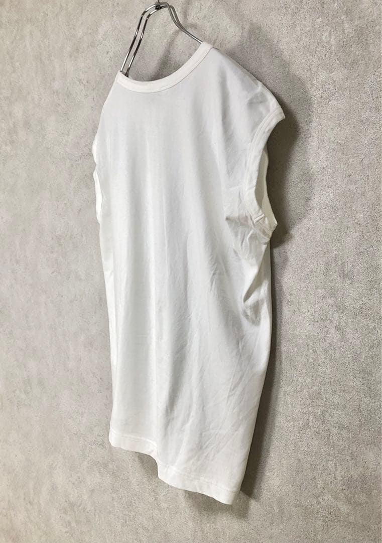 Y's ワイズ チャイナトップス フレンチスリーブ 白 ホワイト