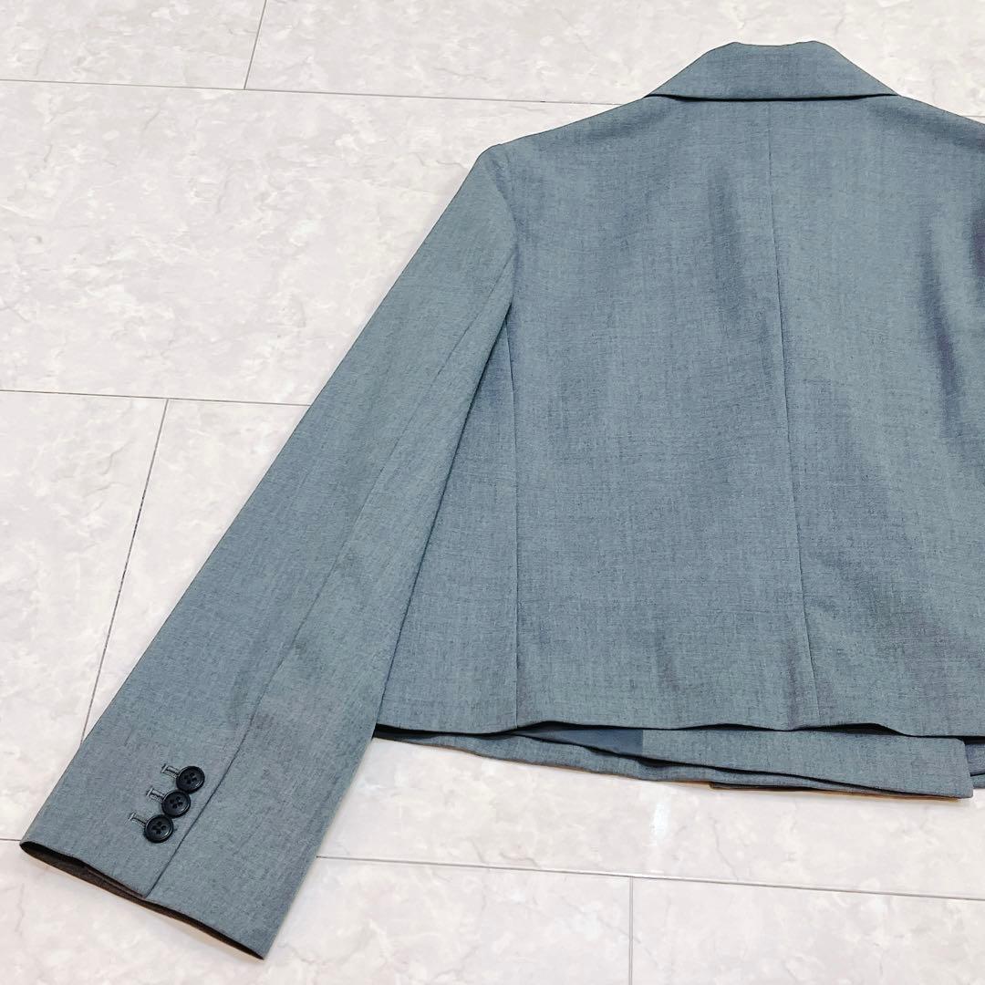 グリーンレーベルリラクシング　ツイル クロップド ジャケット　洗える