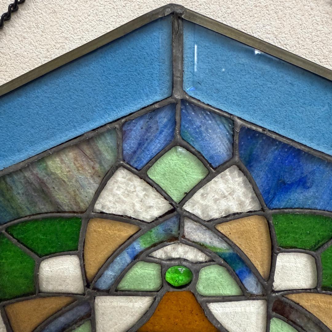 フォロー割【USED品 】欧州 アンテーク ステンドグラス　ハンドメイド