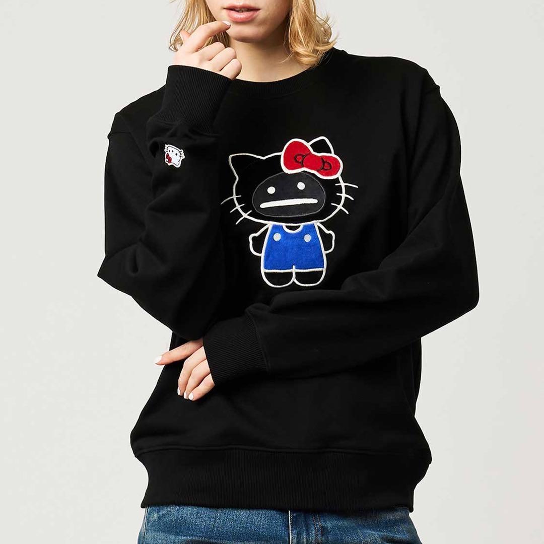 Lサイズ　グラニフ　ハローキティ　HELLO SHADOW｜スウェット