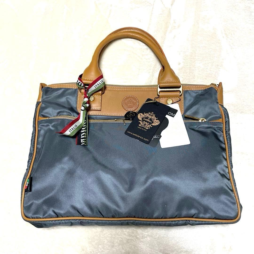 【未使用タグ付】orobianco ブリーフケース　ビジネスバッグ 2way