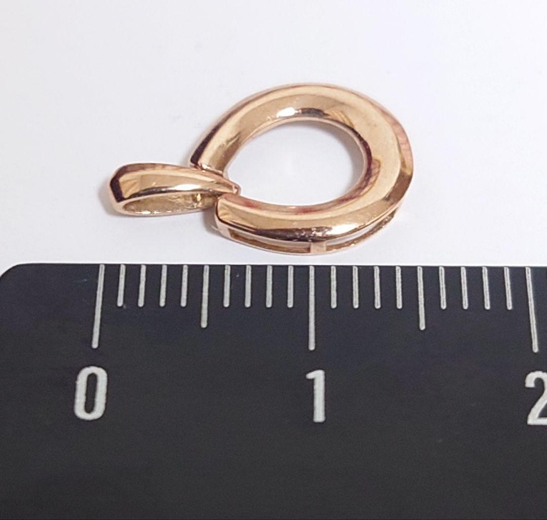 かおかお　馬蹄　K18PG ペンダントトップ　デルミリオーレ