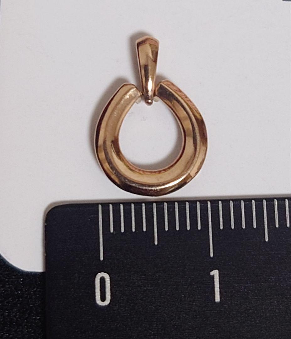 かおかお　馬蹄　K18PG ペンダントトップ　デルミリオーレ