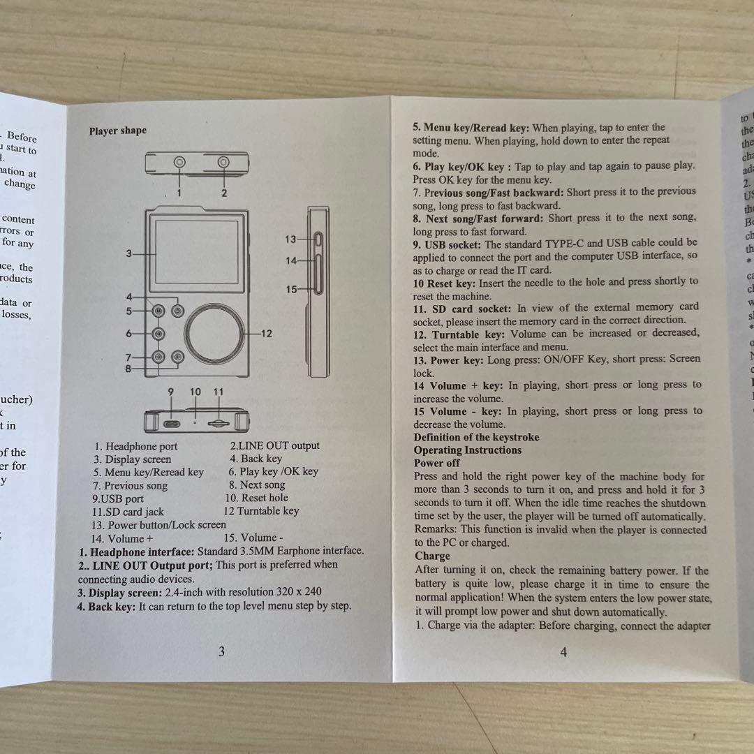メ　HiFi MP3 プレーヤー、デジタル オーディオ音楽再生 新品値下交渉不可
