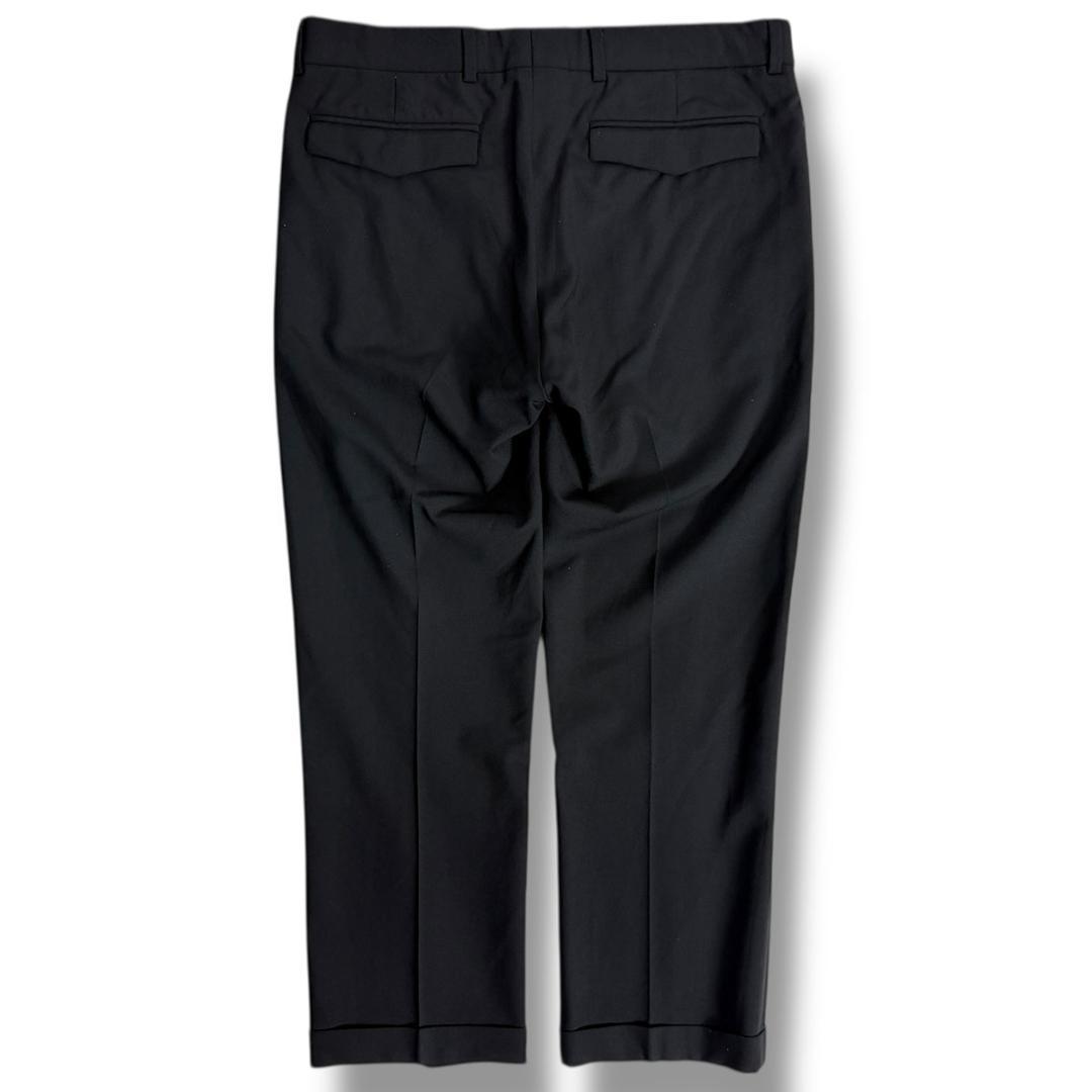 J6053 美品 ディオールオム ストレッチスラックス ブラック 44