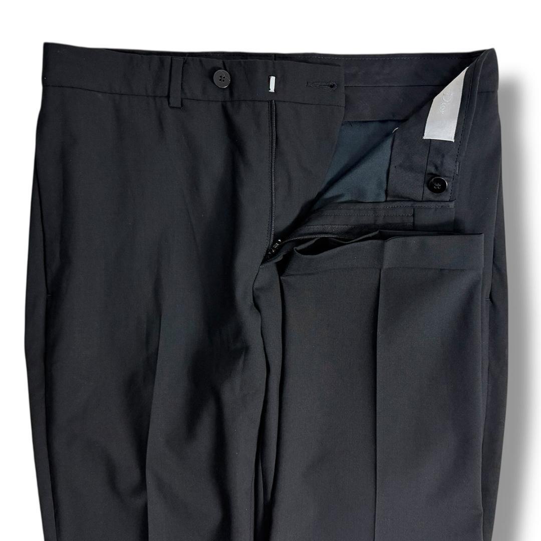 J6053 美品 ディオールオム ストレッチスラックス ブラック 44