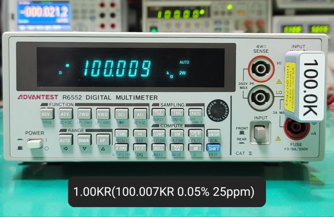美品 ADVANTEST R6552 5.5桁 マルチメーター 動作良好