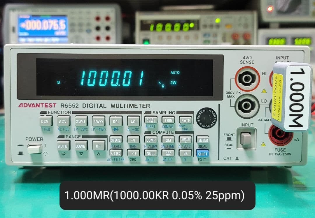 美品 ADVANTEST R6552 5.5桁 マルチメーター 動作良好