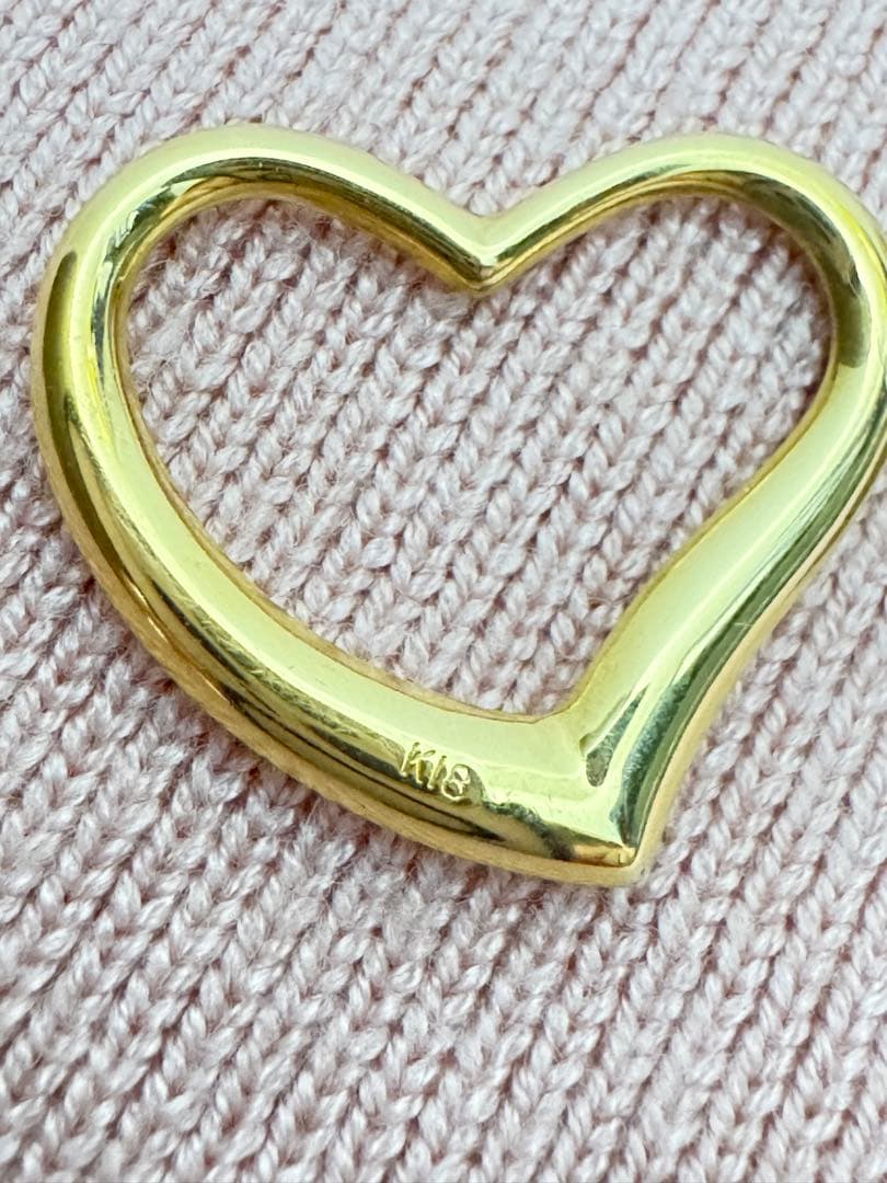 k18ハートペンダントトップ