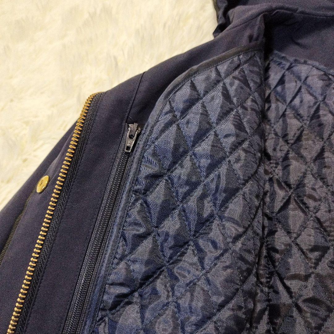 美品✨️ TOCCA ネイビー マウンテンパーカー フードキルティングライナー付