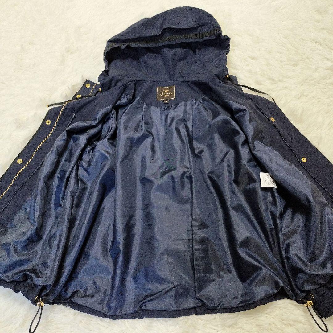 美品✨️ TOCCA ネイビー マウンテンパーカー フードキルティングライナー付