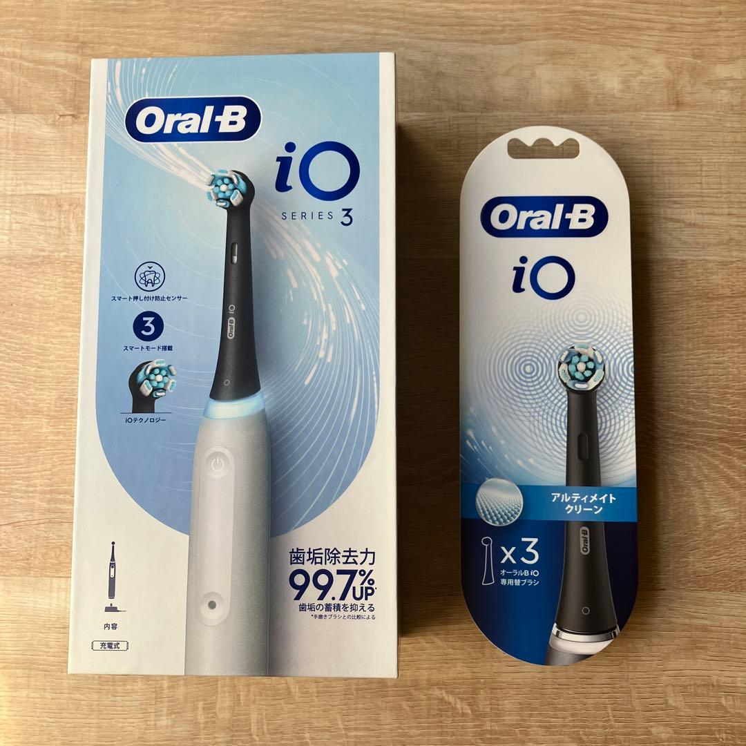 Braun Oral-B iOシリーズ3 アイコニックグレー 本体＋替ブラシ３本