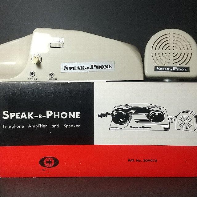 電話機をハンズフリーに 昭和レトロ「 SPEAK-R-PHONE 」未開封 美品