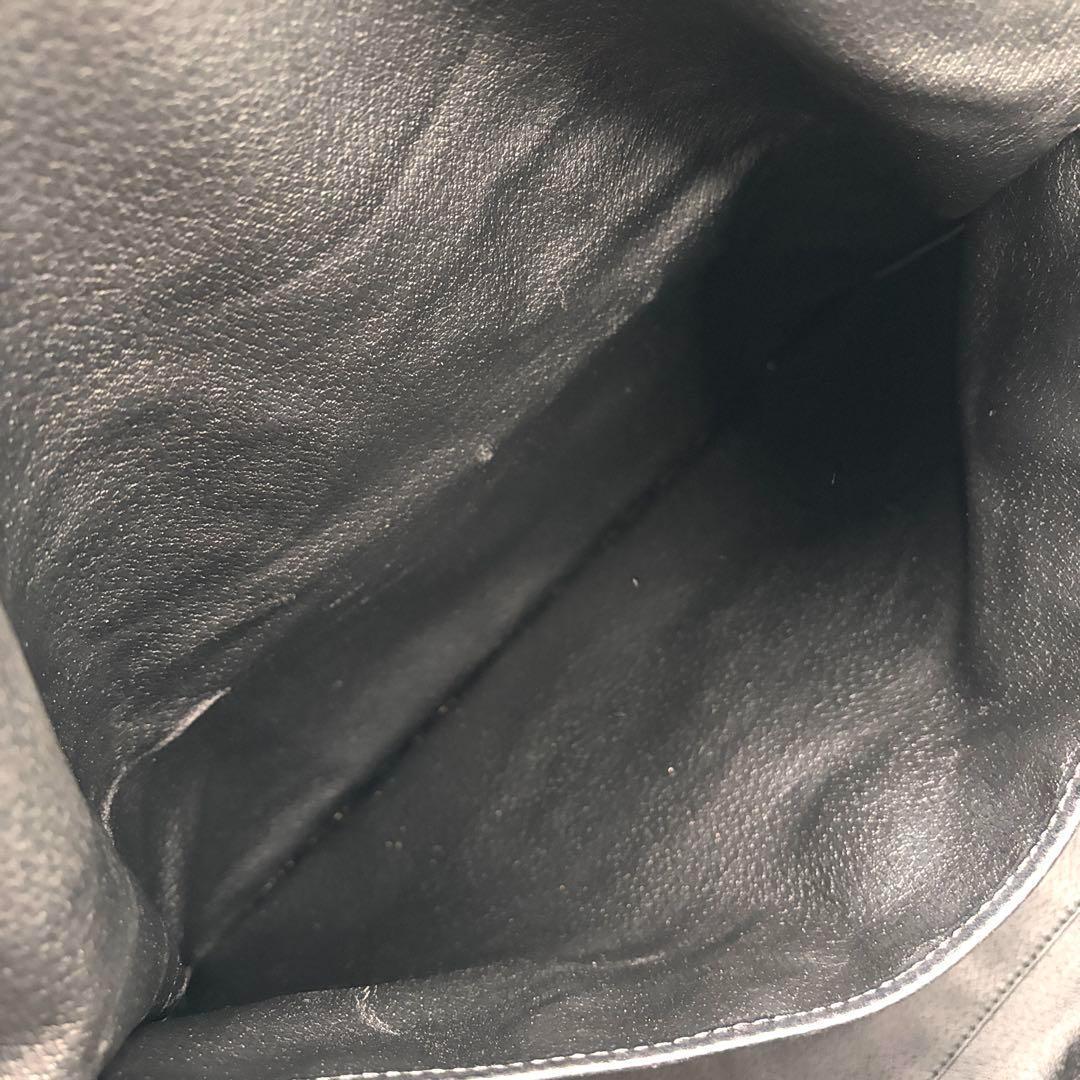 【美品】セリーヌ ボストンバッグ 黒マカダム トリオンフ 大容量 黒 ブラウン