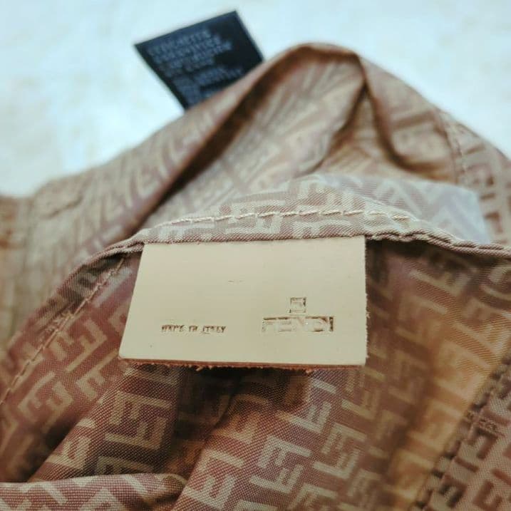 FENDI ズッカ柄 エコバッグ ナイロン ブラウン