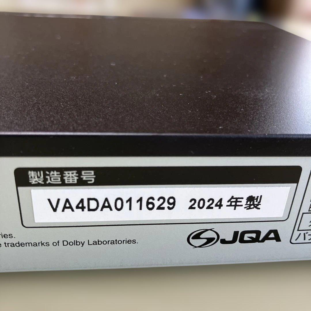 【2024年製】Panasonic ブルーレイプレーヤーDMP-BD90説明書付