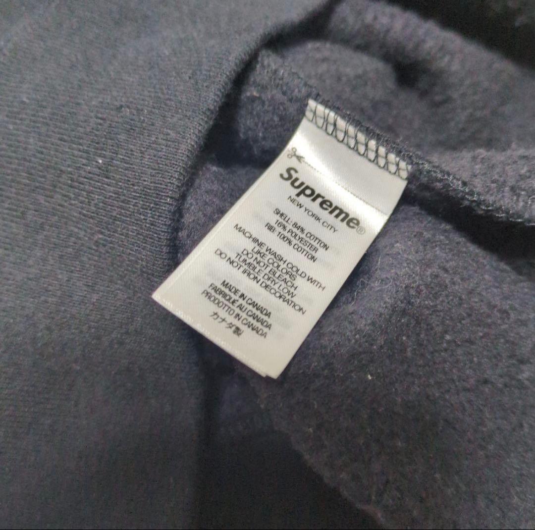 24ss Supreme Small Box Raglan Crewneck 黒