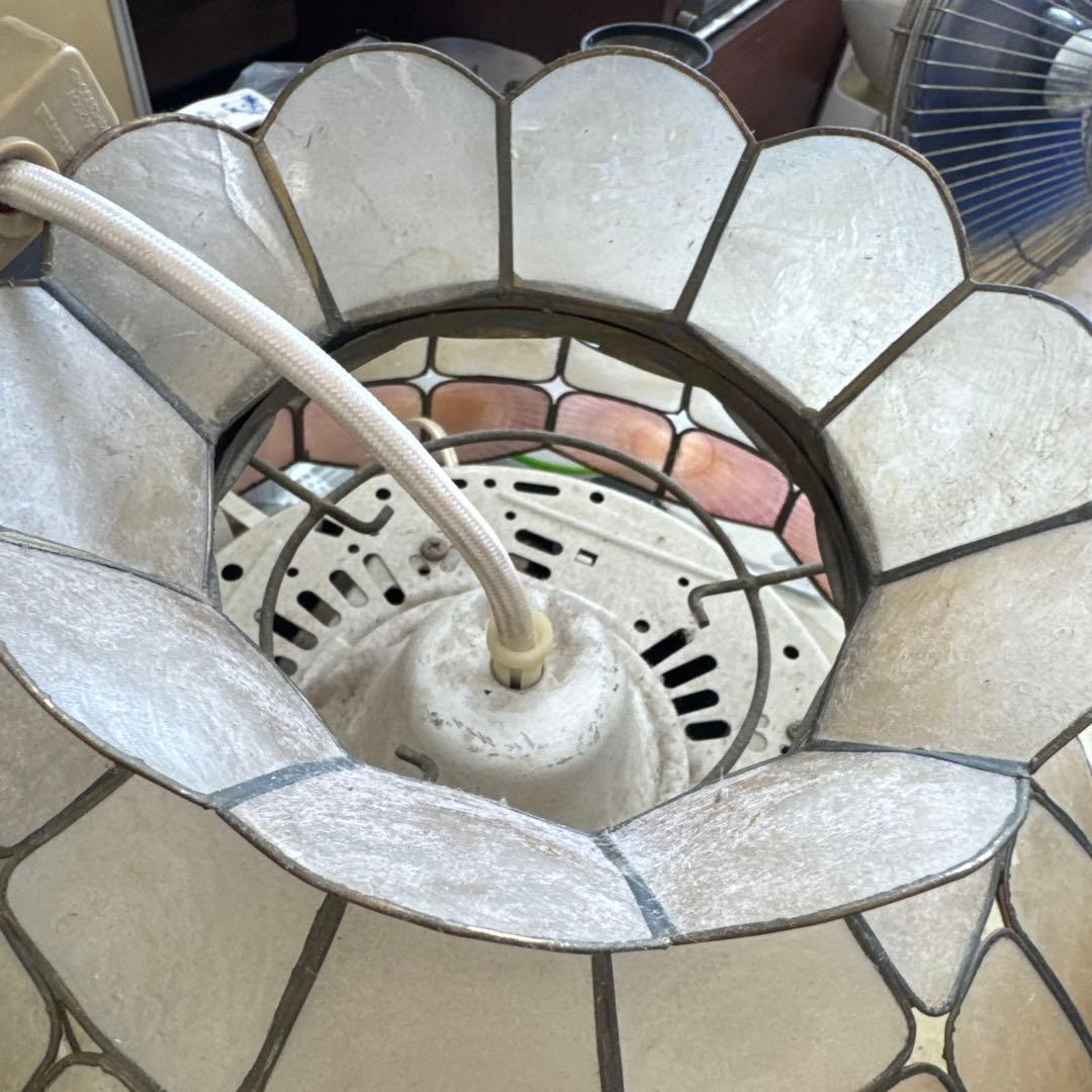 ペンダントライト　カスピ貝　シェル　傘のみ