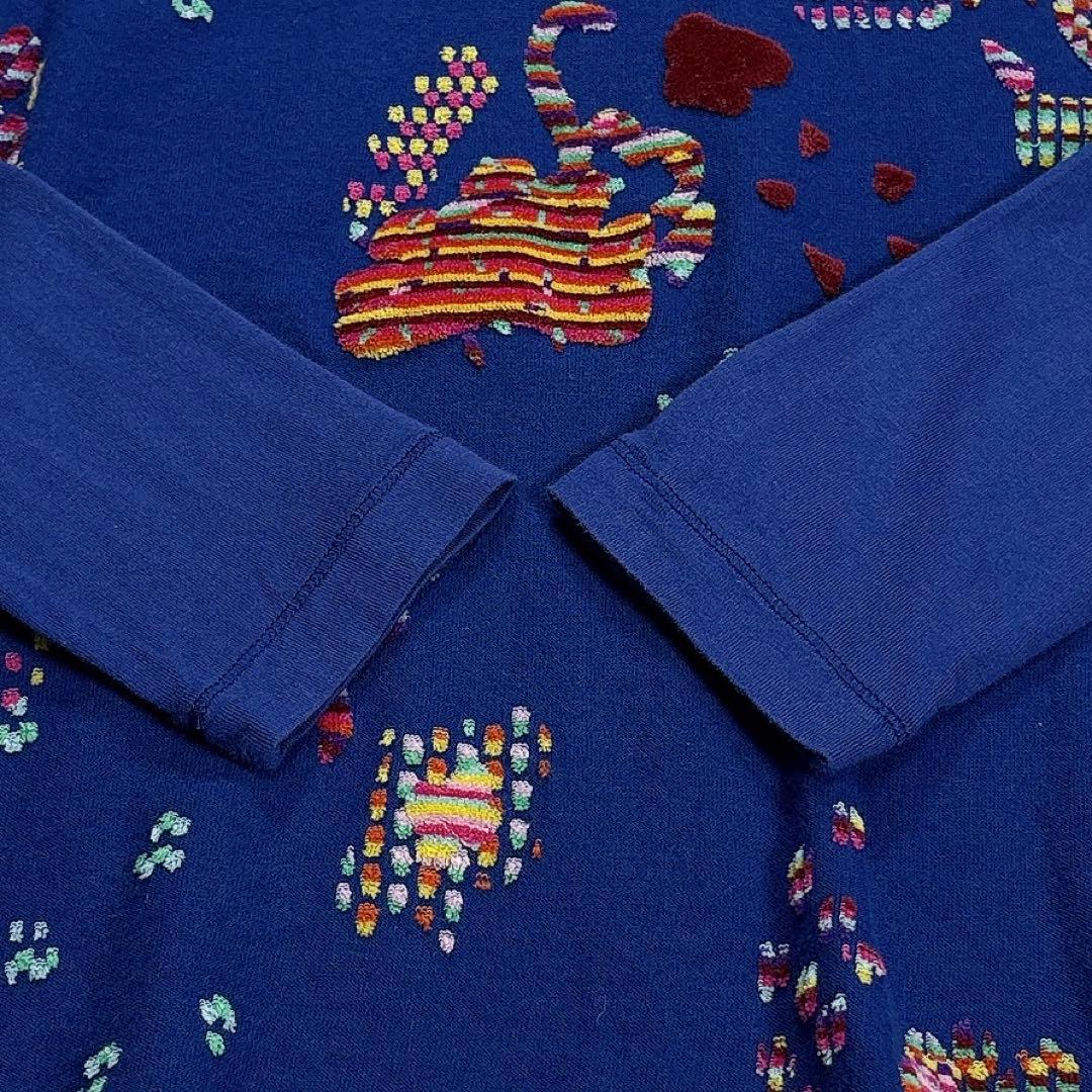 キューブキューブ　センソユニコ　変形　カットソー　ジャガード　ハイネック　日本製