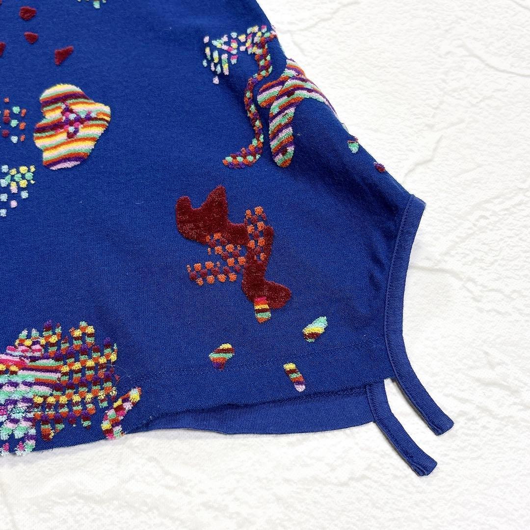 キューブキューブ　センソユニコ　変形　カットソー　ジャガード　ハイネック　日本製