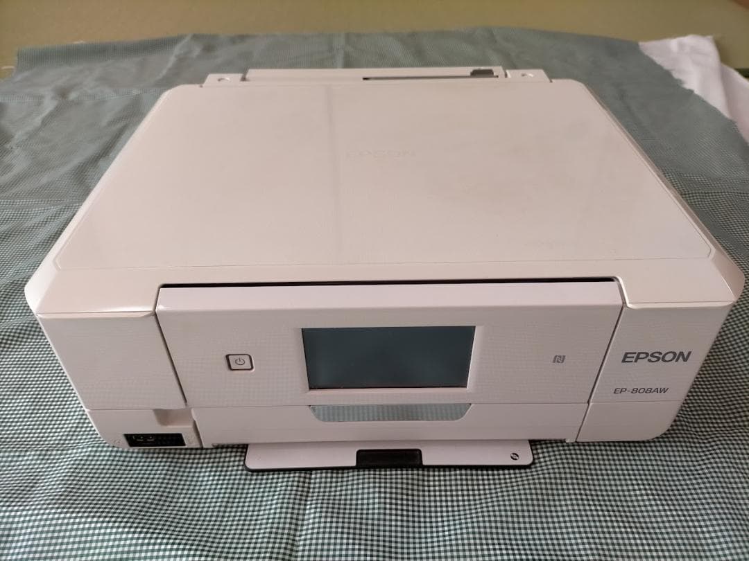 中古　エプソンインクジェットプリンター　EP-808AW　インク付き