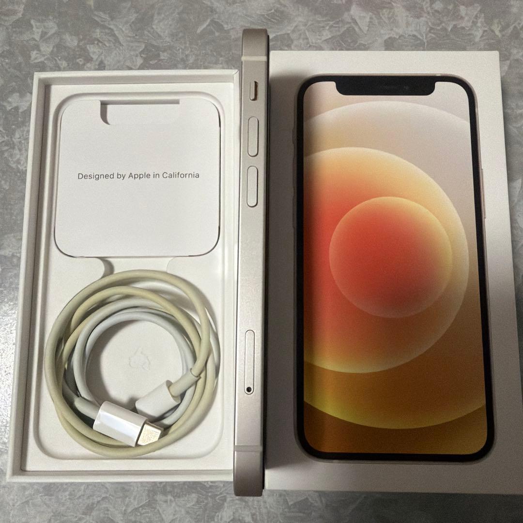 【美品】Apple iPhone 12 mini 256GB ホワイト　本体
