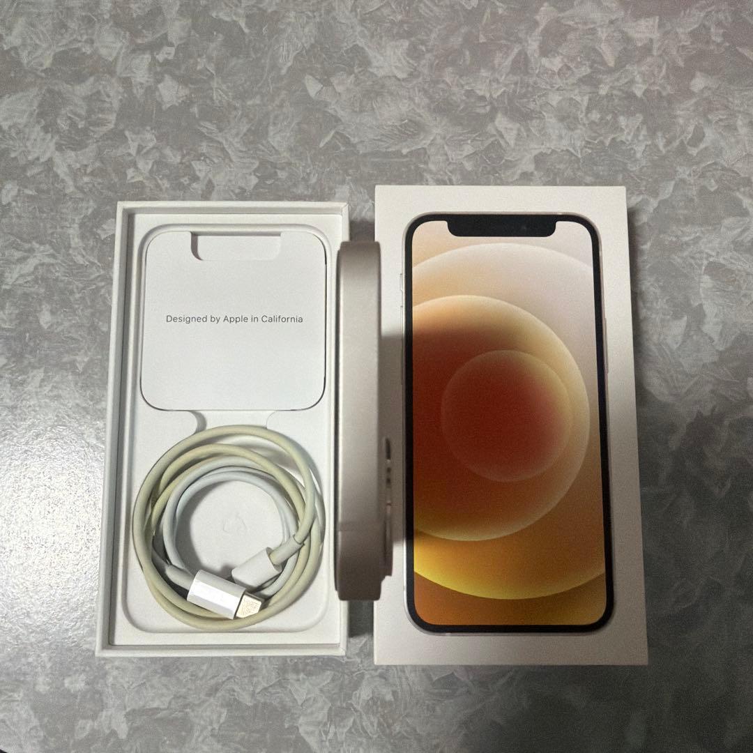 【美品】Apple iPhone 12 mini 256GB ホワイト　本体