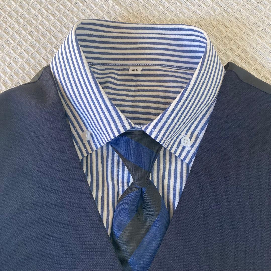 ※のりぞ〜様※ フォーマル5点ワンダーファクトリー スーツ150キッズ ネイビー