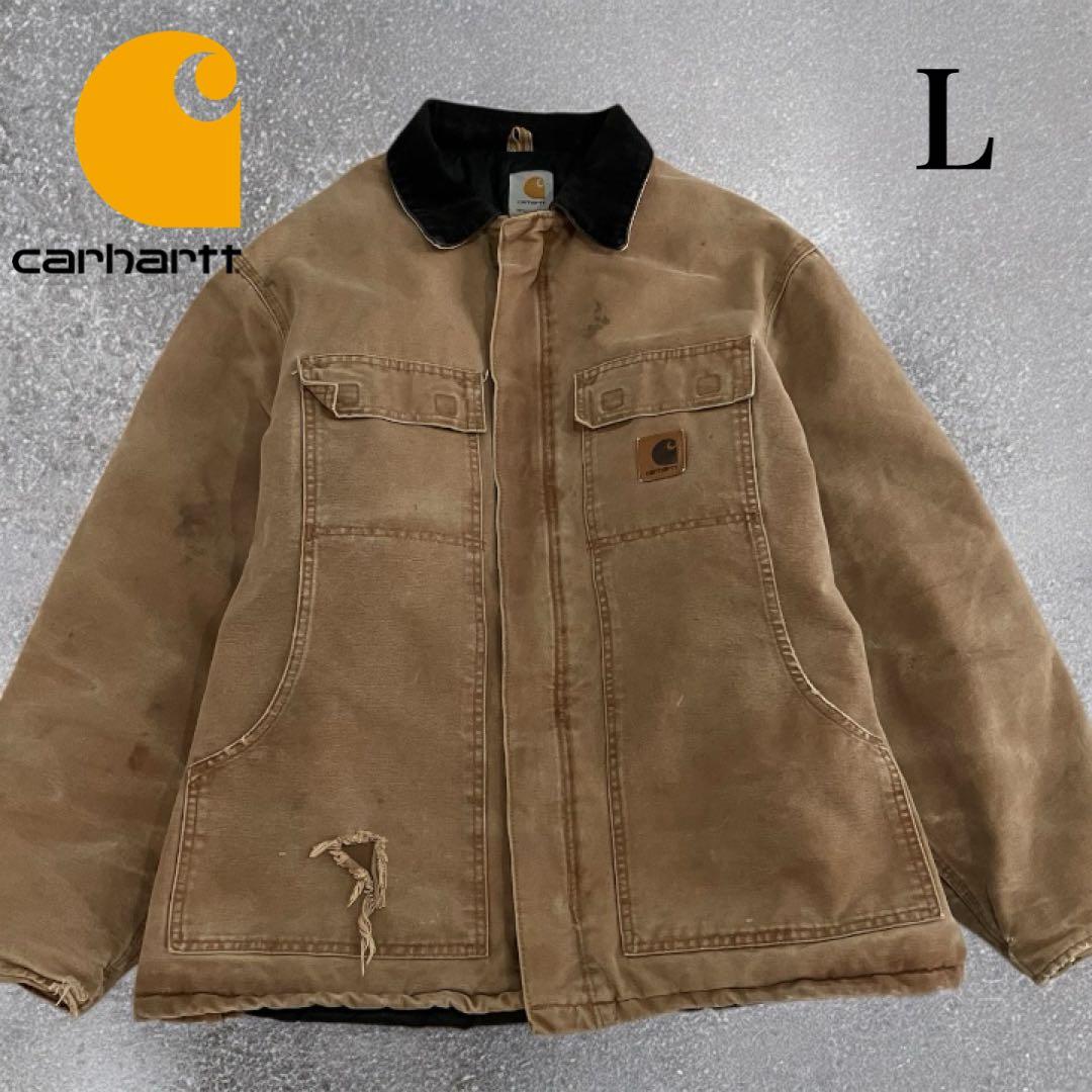 希少 00s カーハート USA製 ダック トラディショナルコート Cロゴ
