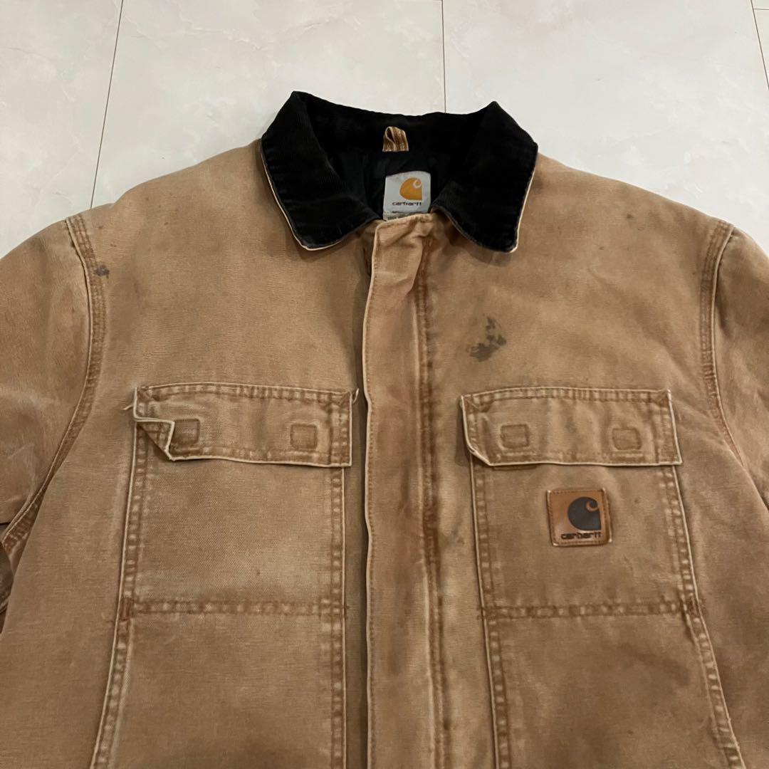 希少 00s カーハート USA製 ダック トラディショナルコート Cロゴ