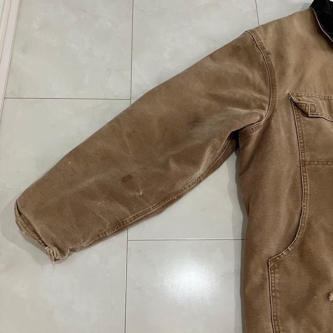 希少 00s カーハート USA製 ダック トラディショナルコート Cロゴ