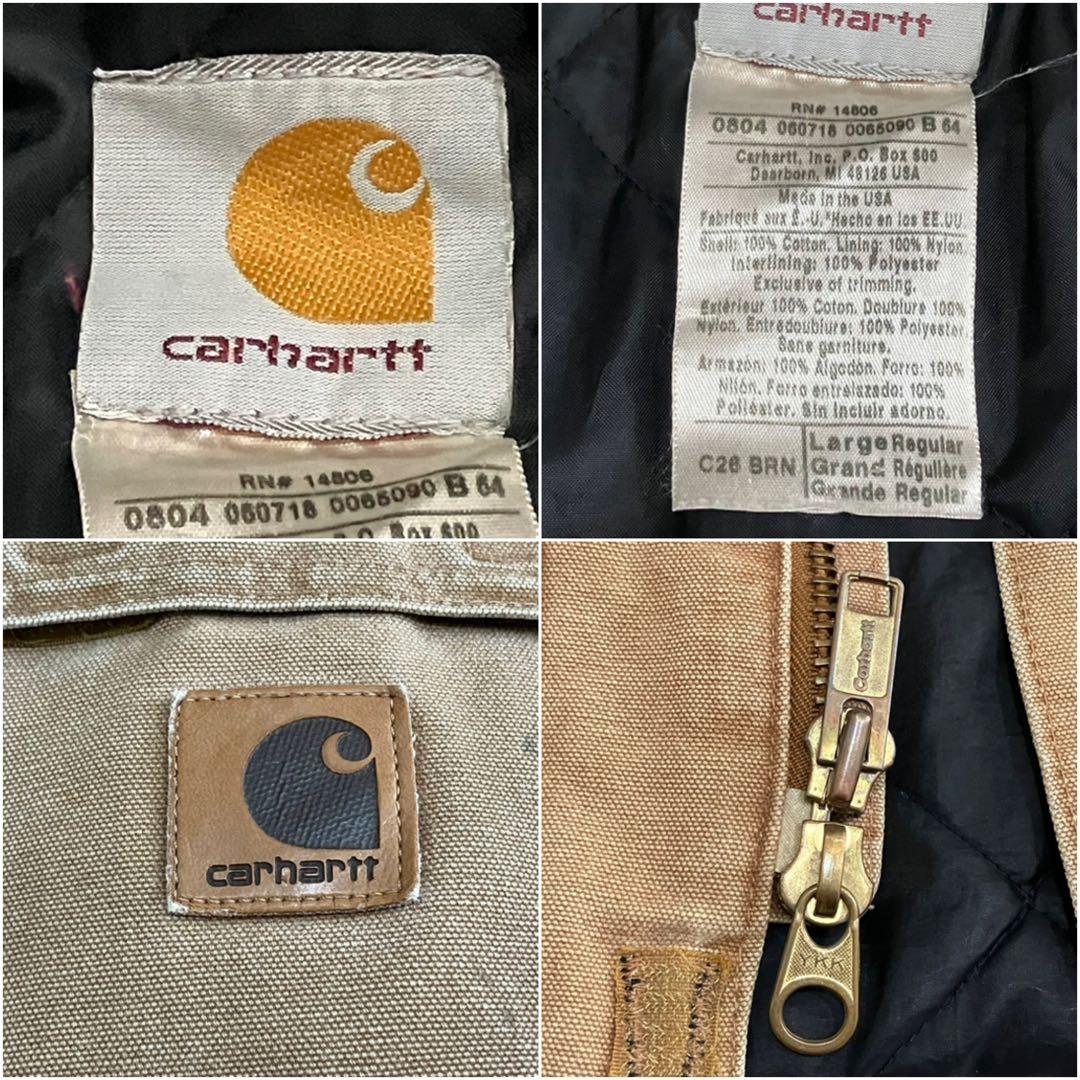 希少 00s カーハート USA製 ダック トラディショナルコート Cロゴ