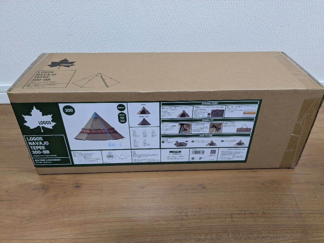 【新品・未開封】ロゴス　ナバホ　ティピー300　ワンポールテント