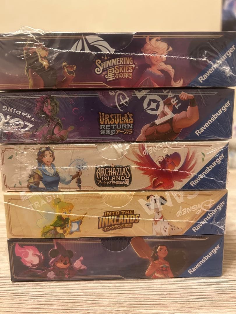 Disney Lorcana 5BOX シュリンク付き