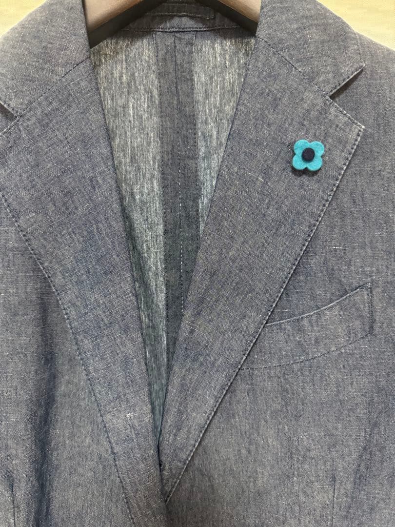 c*l様 LARDINI ラルディーニ　コットンリネンジャケット ジレ　50