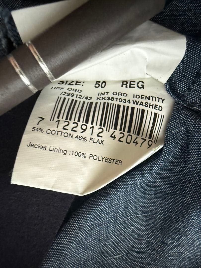 c*l様 LARDINI ラルディーニ　コットンリネンジャケット ジレ　50
