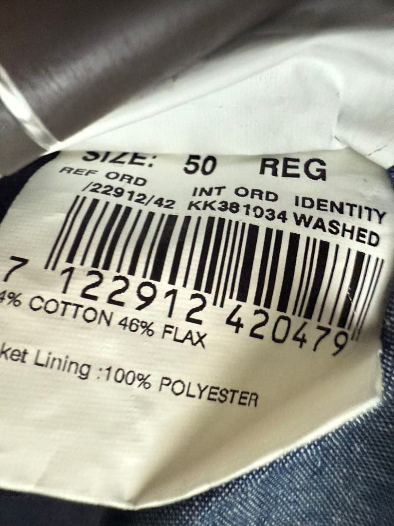 c*l様 LARDINI ラルディーニ　コットンリネンジャケット ジレ　50