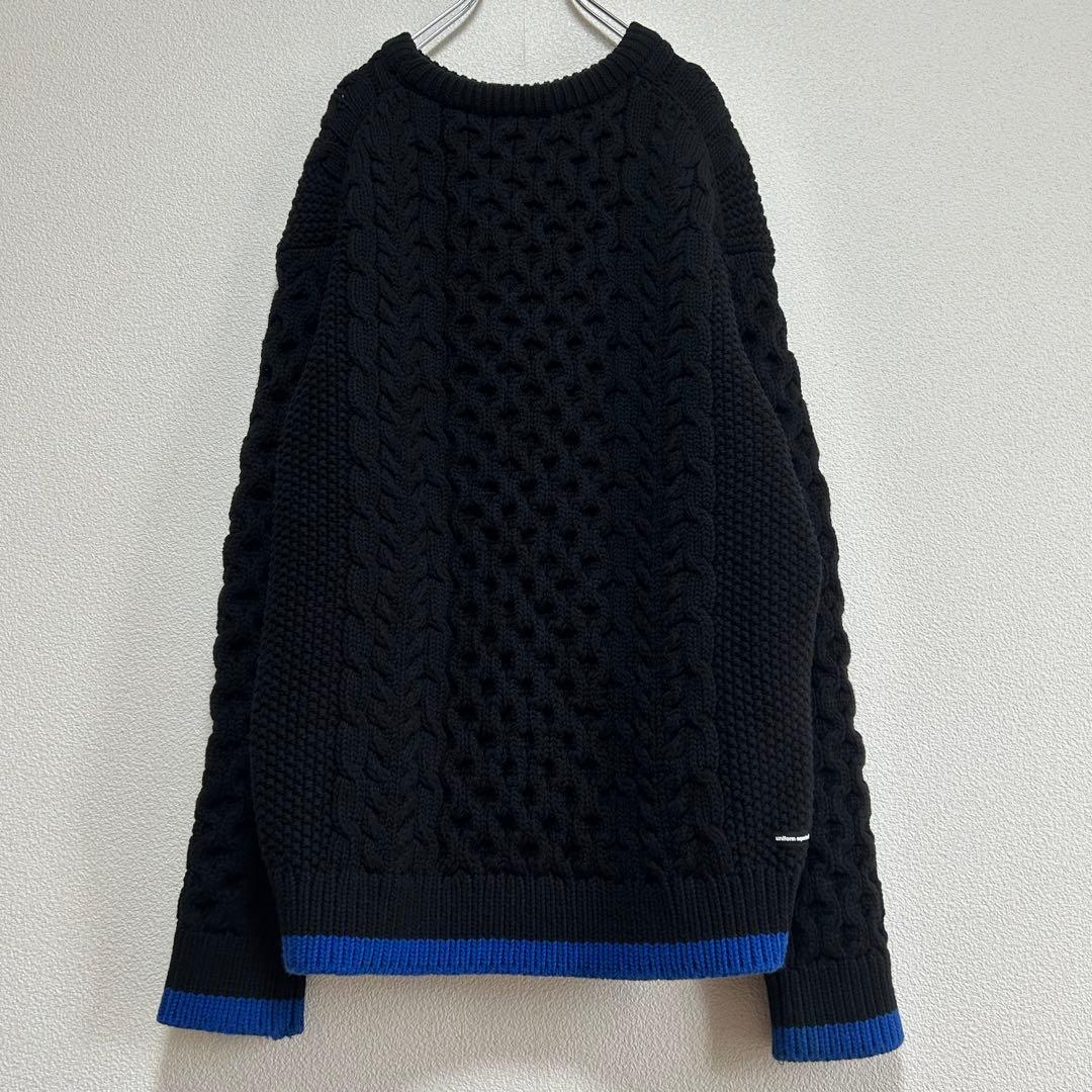 uniform experiment ユニフォームエクスペリメント ニット 黒