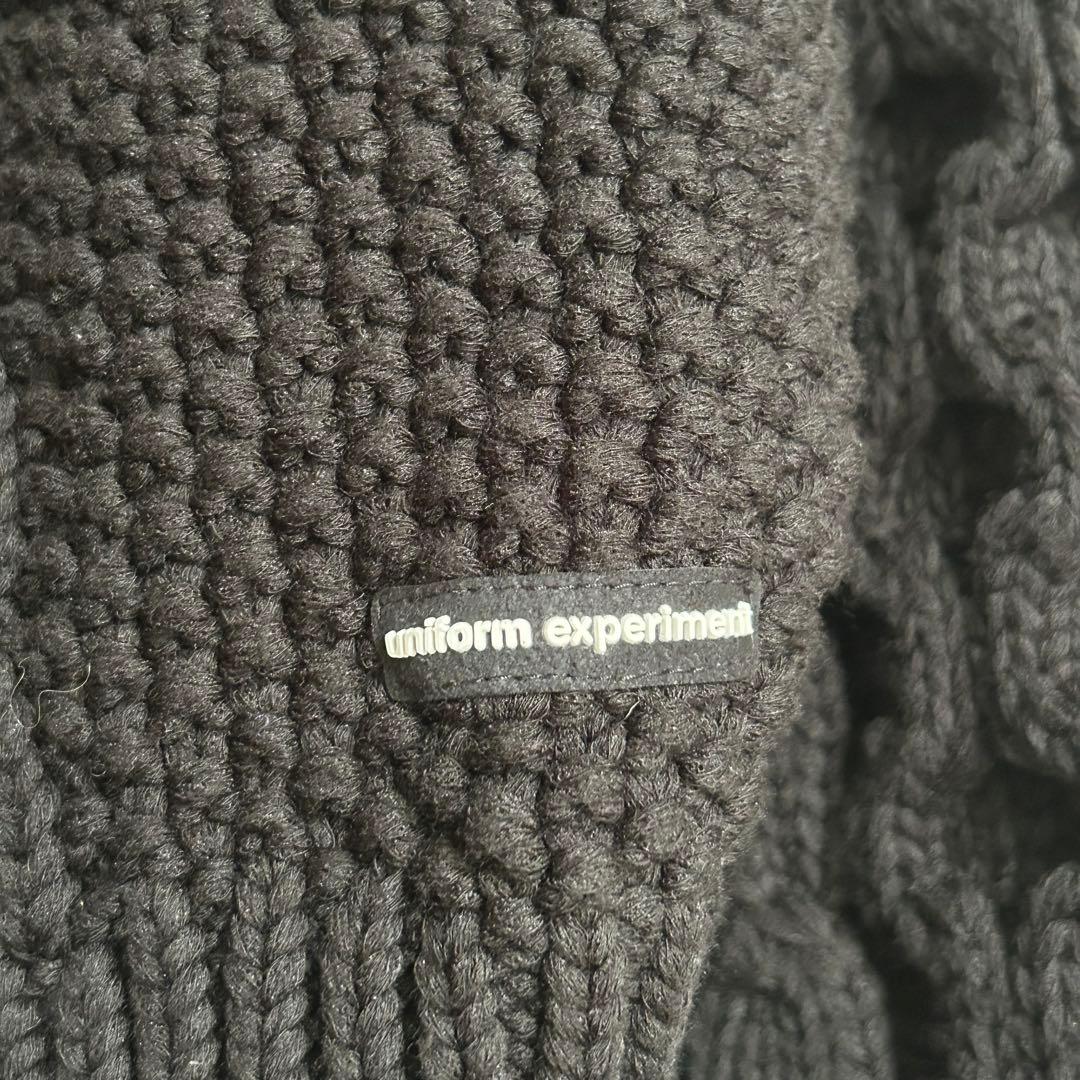 uniform experiment ユニフォームエクスペリメント ニット 黒