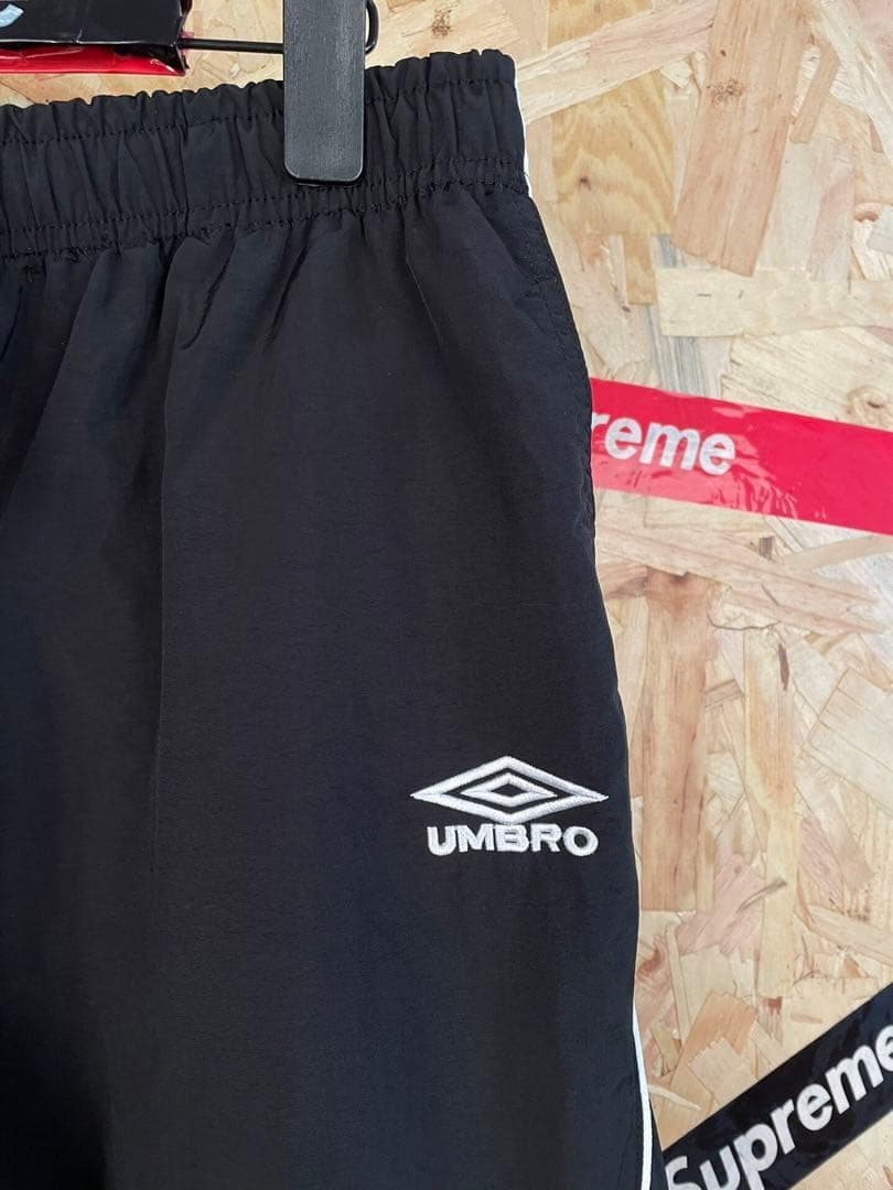 パンツ supreme umbro track pant black