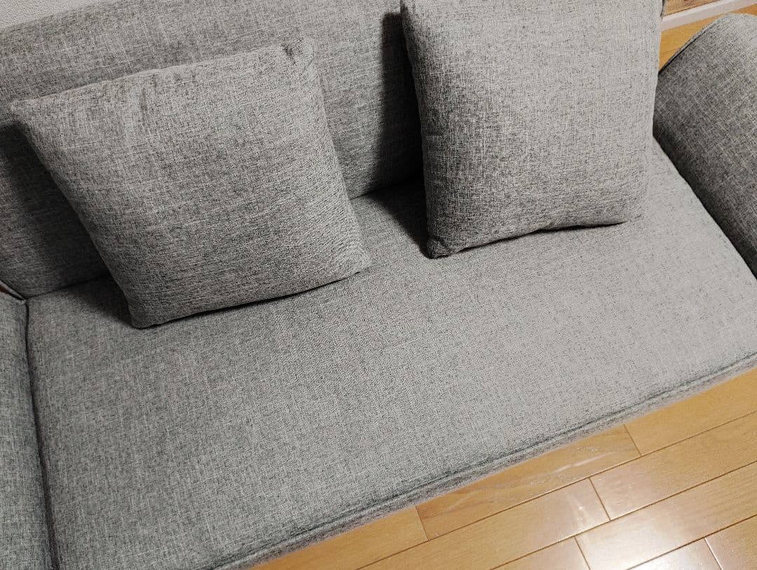 ロウヤ LOWYA ソファ ソファーベッド グレー 美品 引取限定