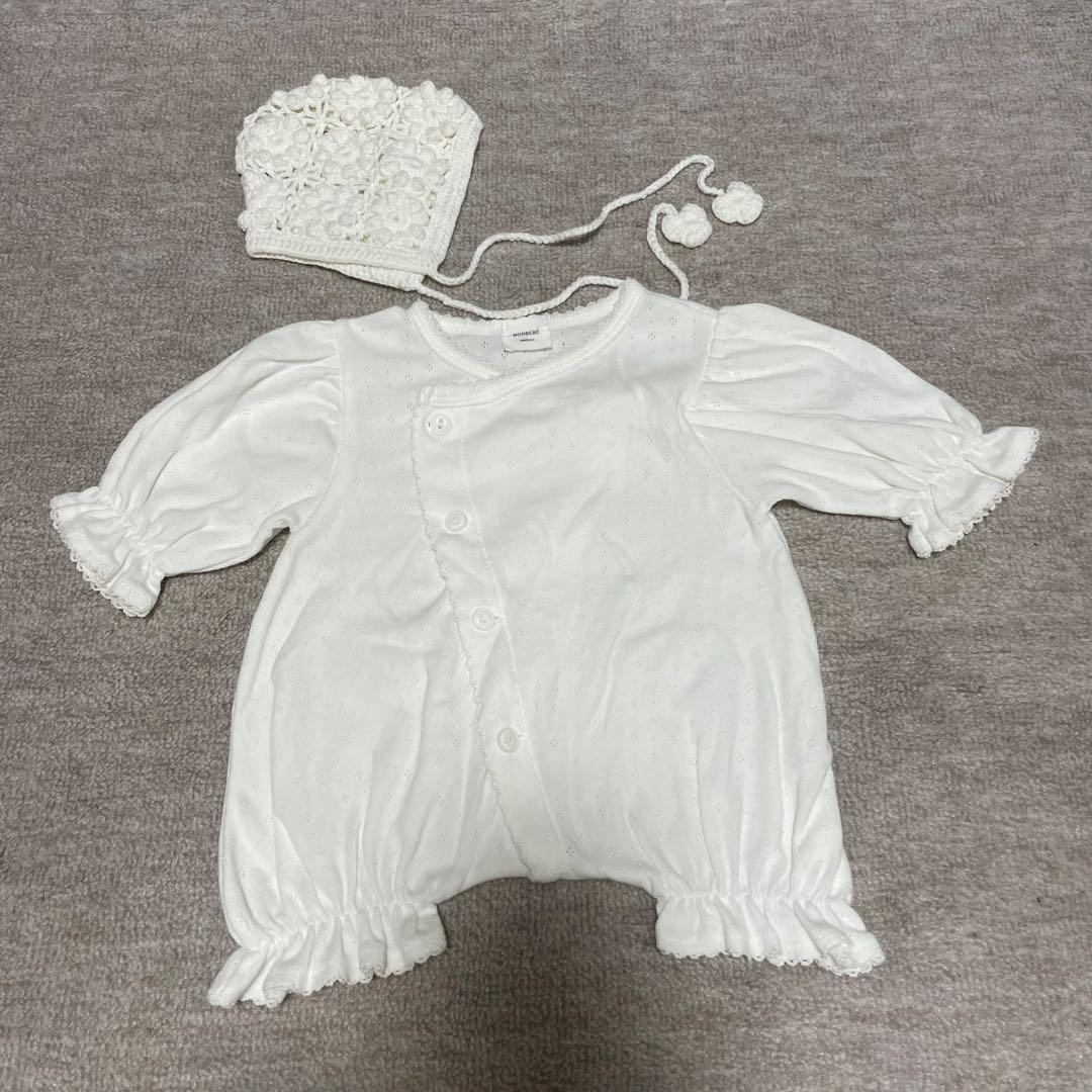 ⭐︎n⭐︎ monbebe 退院着と帽子セット