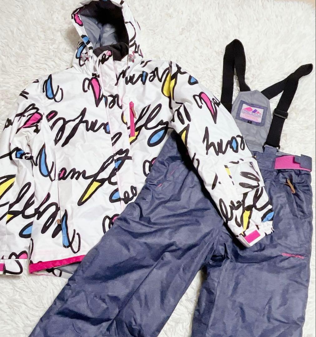 D*a様 美品！スキーウェア スノボウェア 上下セット マルチカラーLサイズ