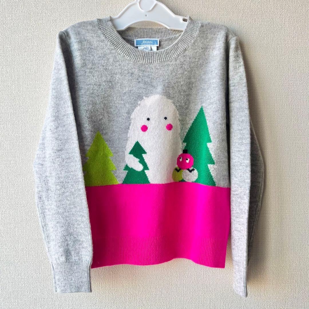 【新品　未使用】jacadi 120 カシミア100% ニット　セーター