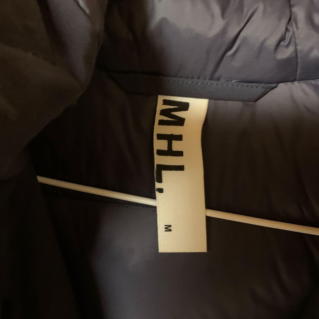 MHL. フード付きネイビーダウンジャケット M