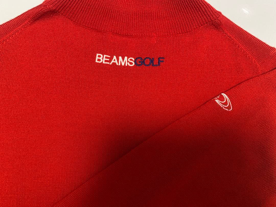BEAMS GOLF ビームスゴルフ 赤ニット セーター 長袖 L 美品
