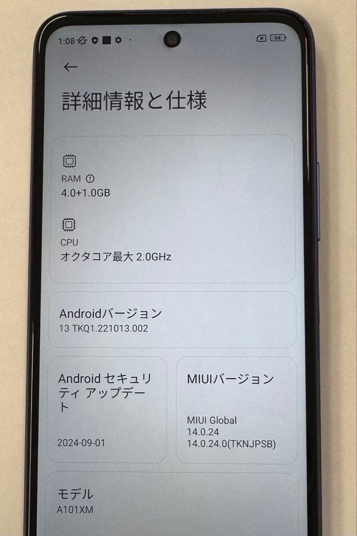 ま*♪様 Redmi Note 10T Simフリー 64GB　動作美品