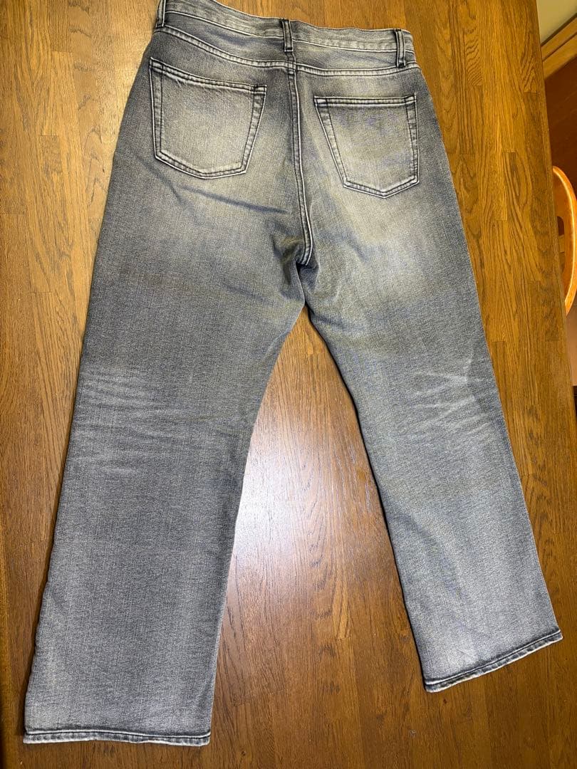 shiun シウン　FLARE SLUB DENIM PANTS